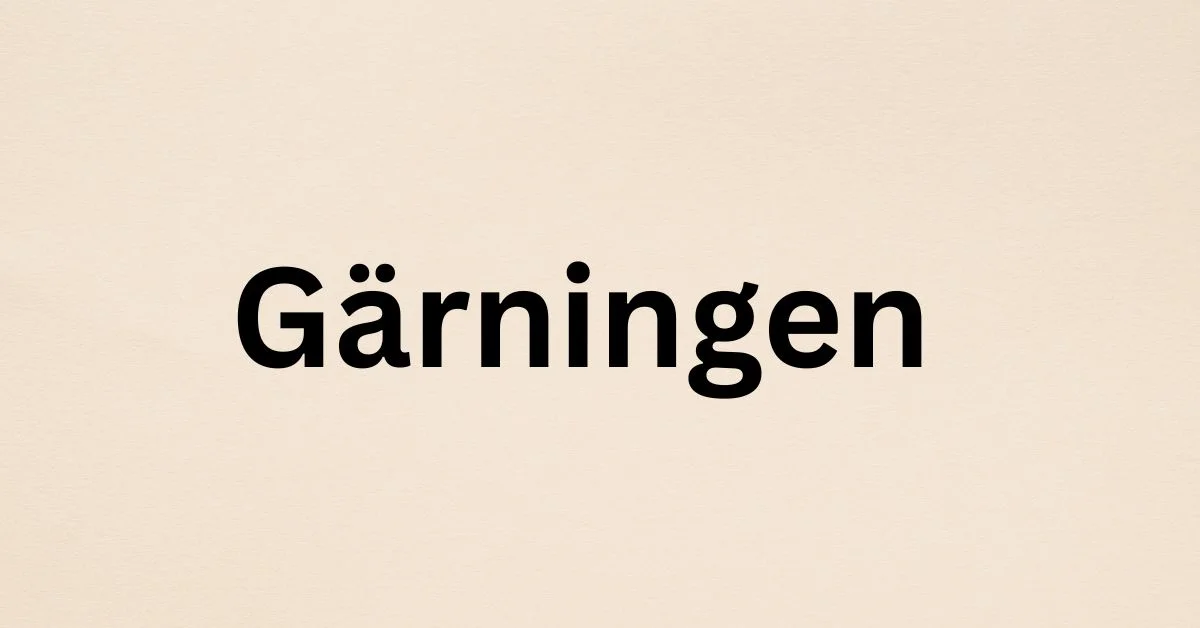 Gärningen